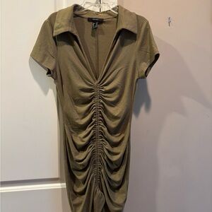 Forever 21 Ribbed Khaki Top